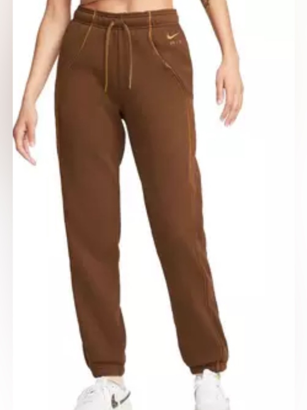 Nike air Womens jogger pants Sz XS extra small brown gold